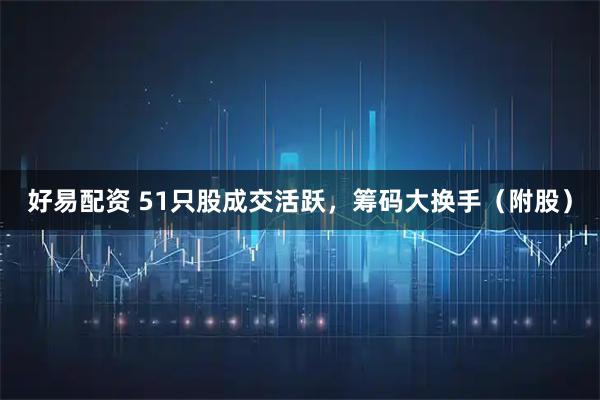 好易配资 51只股成交活跃，筹码大换手（附股）